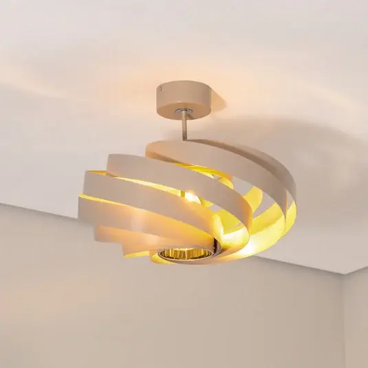 Újdonság Vento mennyezeti világítás, bézs, Ø 50 cm