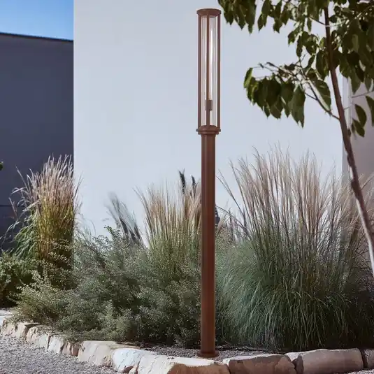Lucande kültéri világítás Alivaro, rozsdás színű, 220 cm, E27, IP65 Expressz kézbesítés