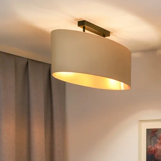 Envostar mennyezeti lámpa Idun light beige 80cm természetes anyag vegán Szuper ajánlat
