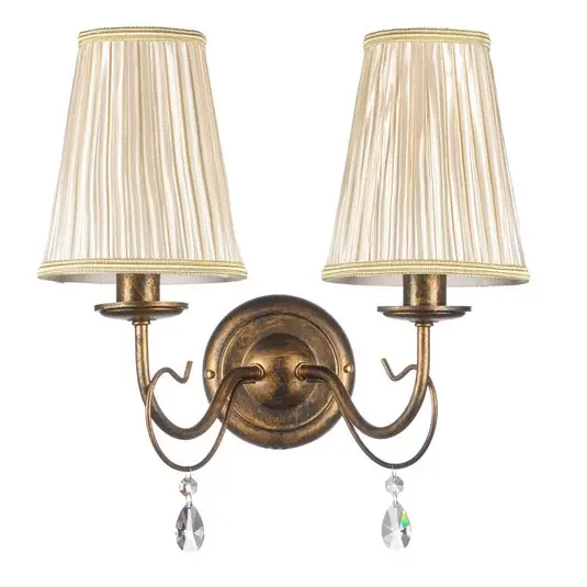 Gyors kiszállítás Delia fali lámpa, bronz színű, 2-lámpás, szélesség 25 cm