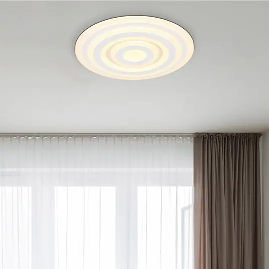 Olcsóbb Alois LED-es mennyezeti lámpa, fehér, Ø 49 cm, fém/akril