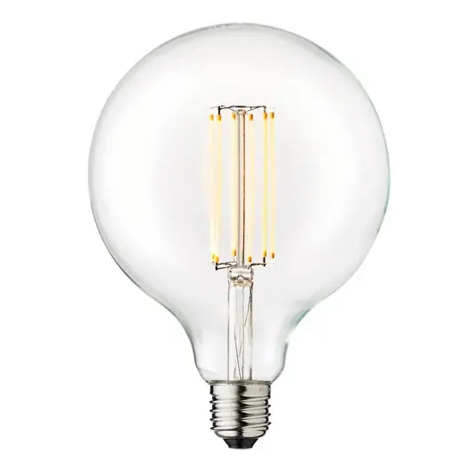 Gyors szállítás LED izzó, gömb alakú, E27-es, átmérő 12,5 cm, 3,5 W, 2700 K, dimmelhető