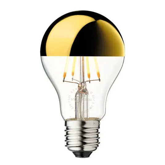 E27-es LED izzó, arany színű, 3,6 W, 2700 K, dimmelhető Biztonságos vásárlás
