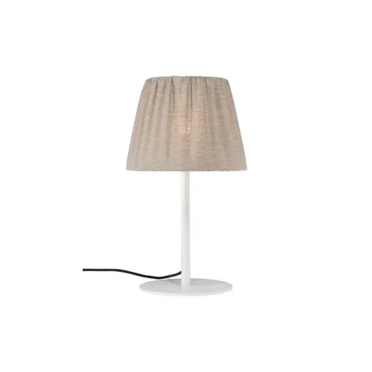 Népszerű PR Home Agnar kültéri asztali lámpa, fehér / barna, 57 cm