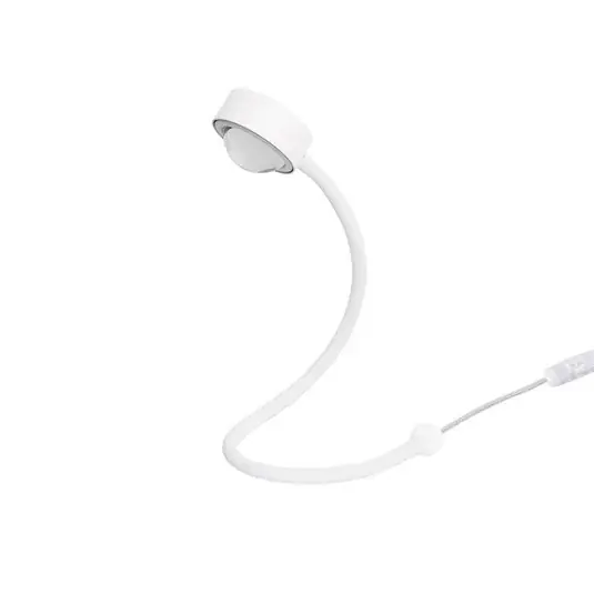 LIGHTME asztali lámpa Powerlens Snake, fehér, hajlékony karral Vásárlói kedvenc