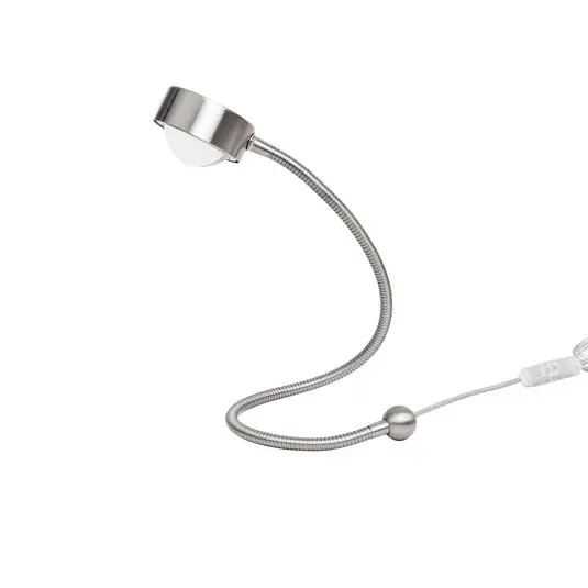 LIGHTME asztali lámpa Powerlens Snake, titán színű, hajlékony karral Outlet