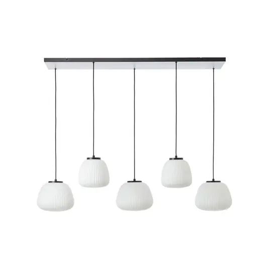 Ajánlat Kaizen függőlámpa, 125 cm hosszú, opál, 5 lámpás, fém