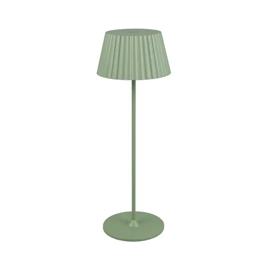 Ne maradj le Suarez LED-es újratölthető asztali lámpa, zöld, magasság 39 cm, fém