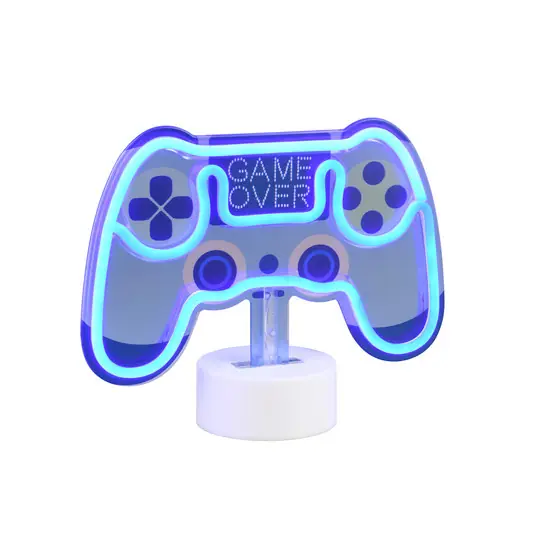 Szuper ajánlat Control LED asztali lámpa, kék, szélesség 22,8 cm, műanyagból készült