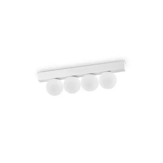 Ideal Lux LED mennyezeti lámpa Ping Pong fehér 4 lámpás, opálüveggel Szuper akció