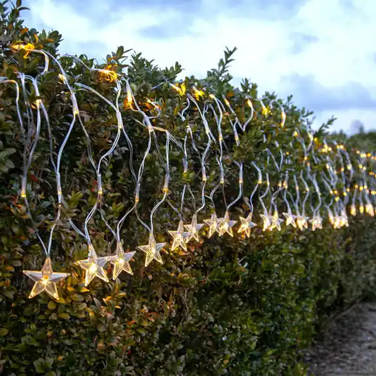LED fényháló StarNet átlátszó műanyag hossza 480cm 160 LED Árcsökkenés