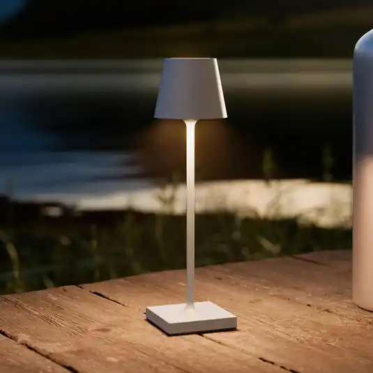 LED tölthető asztali világítás Nuindie pocket, szürke, IP54, dimmelhető Biztonságos fizetés