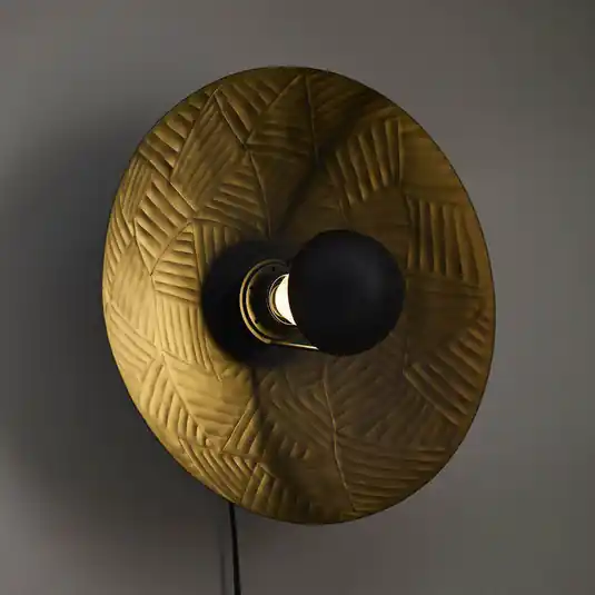 Szuper ajánlat PR Home Ribble fali lámpa, matt fekete, Ø 35 cm, fém