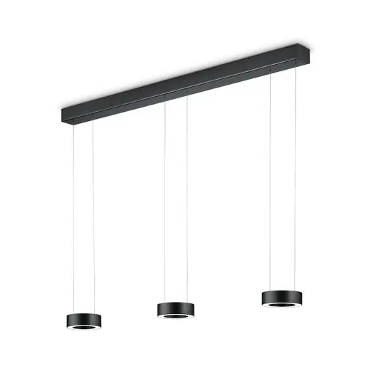 Zera-3 LED függő világítás, hossza 120 cm, fekete, akril burával Utolsó esély