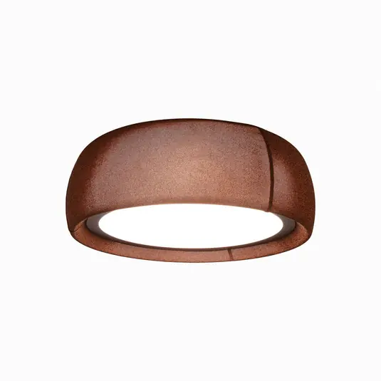 Exkluzív ajánlat LEDS-C4 LED mennyezeti lámpa Gong, barna, 3.000 K, Ø 61,2 cm