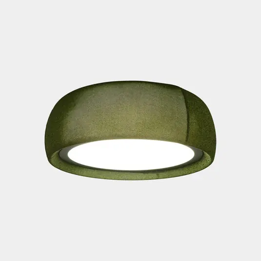 Árengedmény LEDS-C4 LED mennyezeti lámpa Gong, zöld, 3.000 K, Ø 61,2 cm