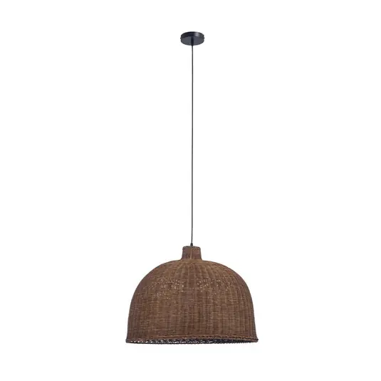 Rendeld meg most Forlight Cortic függőlámpa, Ø 60 cm, sötétbarna, rattan
