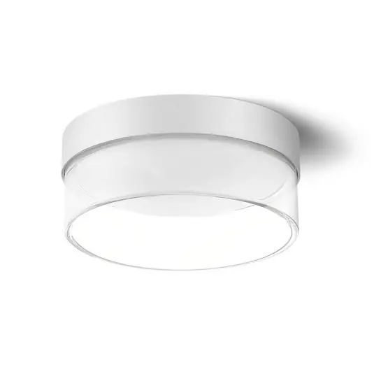 Rendeld meg most Crumb LED mennyezeti lámpa, fehér, Ø 15,4 cm, vas, üveg