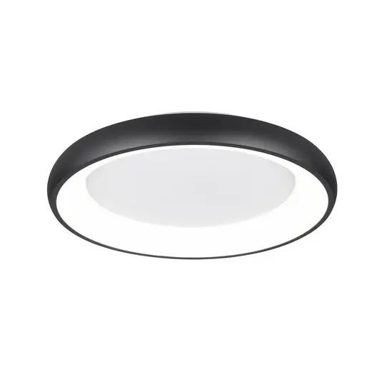 LED mennyezeti lámpa Cardona, Ø 62 cm, matt fekete, fém, CCT Csak ma