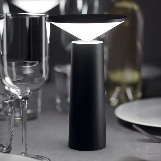 Szuper akció LEDS-C4 LED-es újratölthető asztali lámpa Cocktail, fekete Magasság 21,5 cm
