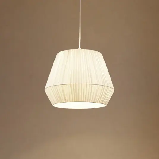 Olcsóbb Lindby lógó világítás Vitore, Ø 40 cm, textil, fehér