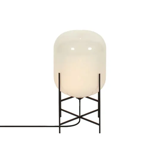 pulpo Oda Small asztali lámpa, fehér/fekete, magasság 45 cm Kiárusítás