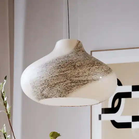 By Rydéns Mira függőlámpa, natúr, Ø 45 cm, üveg Kiárusítás