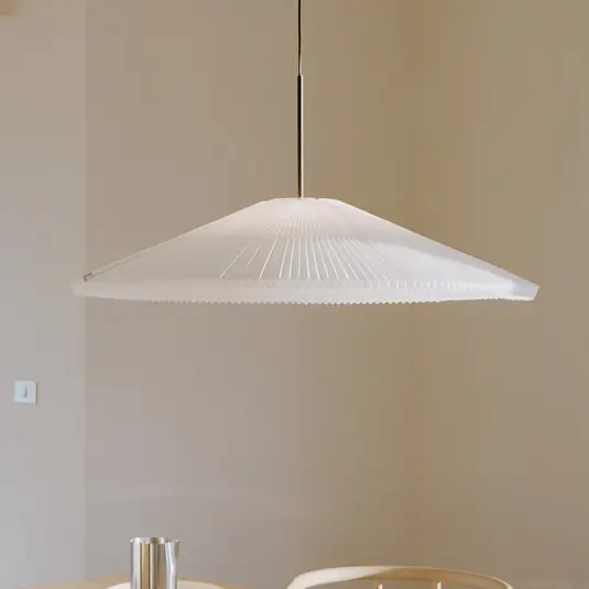 New Works LED-es függőlámpa Nebra, Ø 90 cm, fehér, testre szabható Kedvezmény