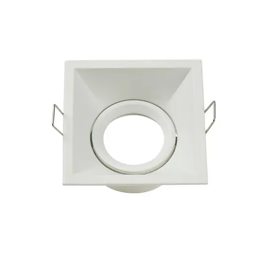 Süllyesztett lámpa Slim Trim négyzet alakú, fehér, 9 x 9 cm, alumínium, GU10 Alacsony ár
