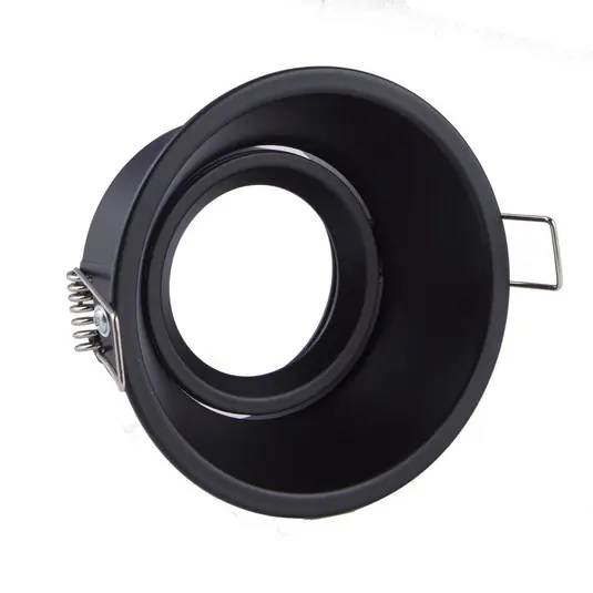 Süllyesztett lámpa Slim Trim, fekete, Ø 9,4 cm, IP20, alumínium, GU10 Legkelendőbb
