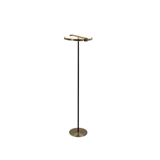 Legkelendőbb Antenna LED állólámpa, sárgaréz/fekete, acél, szilikon