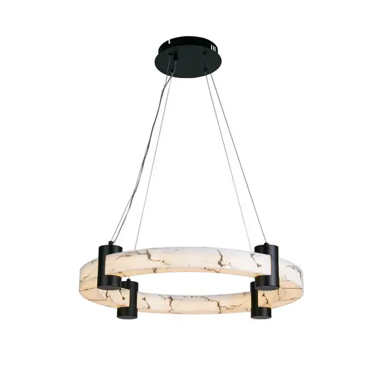 Legnépszerűbb Holdsugár LED függőlámpa, gyűrű, fekete, fehér, fém