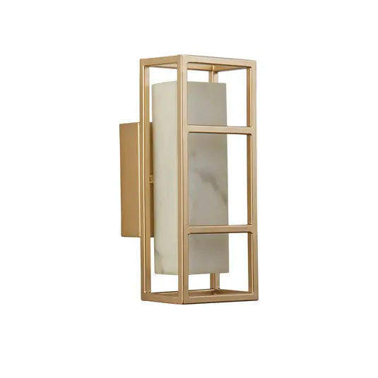 Akció Mirage LED fali lámpa, magasság 25 cm, arany, acél, IP44