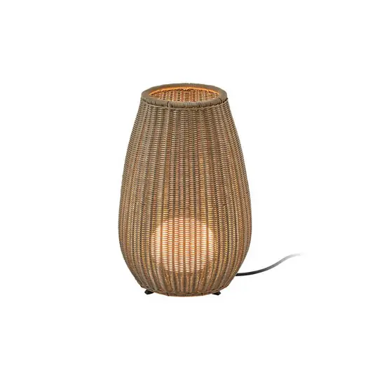 Bover LED asztali lámpa Amphora, barna/bézs Magasság 47 cm Szuper ajánlat