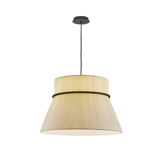 Bover függőlámpa Folie S, krém/fekete, Ø 60 cm Olcsó