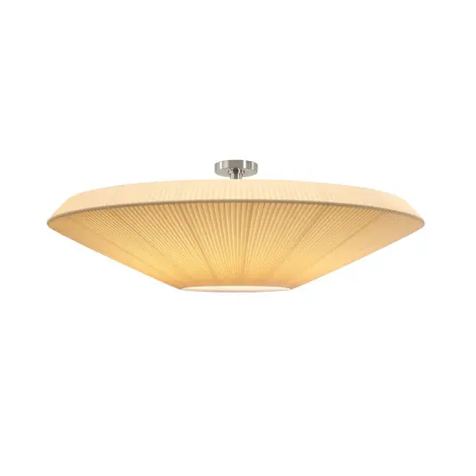 Bover mennyezeti lámpa Siam 120, magasság 36 cm, nikkel/krém színű Outlet