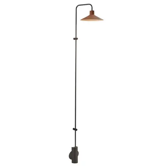 Bover LED-es fali lámpa Platet A/06, fekete/terrakotta, 154 cm Szezonális akció