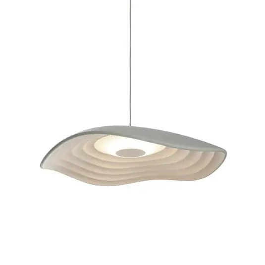 Bover Valentina S24 LED-es függőlámpa, szürke/fehér, Ø 24 cm Szuper akció