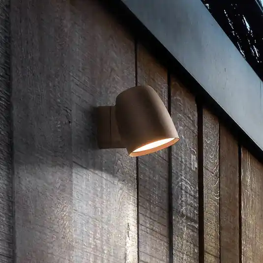 Bover LED kültéri fali lámpa Nut, terrakotta, alumínium/acél Gyors szállítás