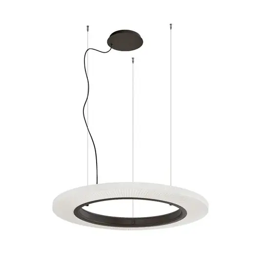 Bover LED függőlámpa Roda S/90, barna/fehér, Ø 90 cm, TRIAC Ajánlat