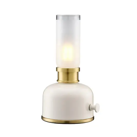 PR Home LED-es újratölthető asztali lámpa Frida, bézs, magasság 22 cm Nézd meg most