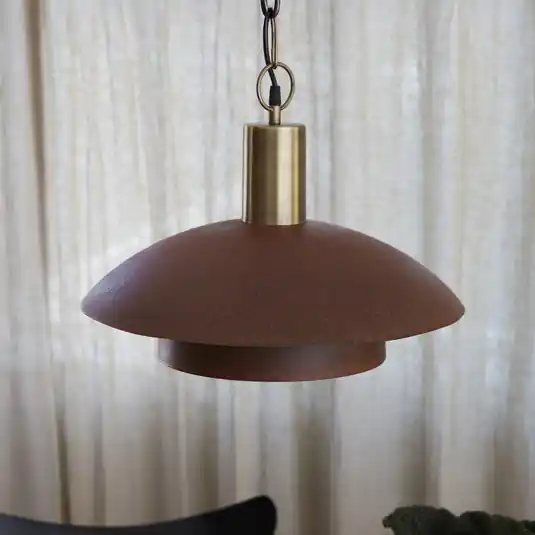 Kedvezményes ár PR Home függőlámpa Bolton, Ø 45 cm, rozsdaszínű, fém