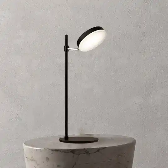 Azonnal elérhető Maytoni LED asztali lámpa Fad, fekete, fém 47 cm állítható