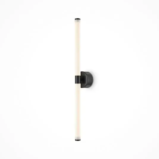 Biztonságos vásárlás Maytoni LED fali lámpa Axis, fekete, hossza 63 cm alumínium/akril