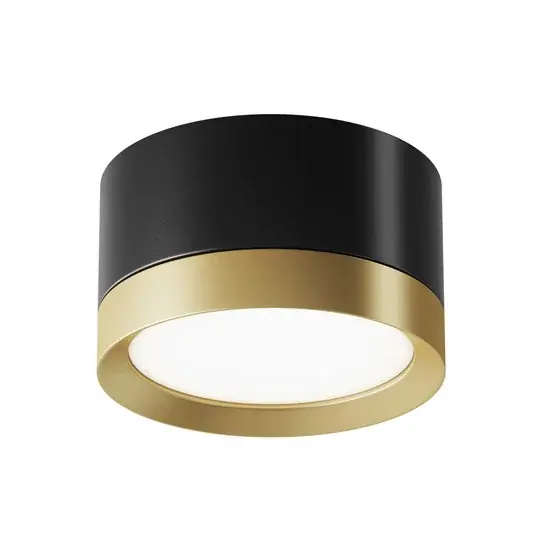 Maytoni downlight karika, fekete/arany Magasság 5 cm Ø 8,5 cm GX53 Biztonságos fizetés