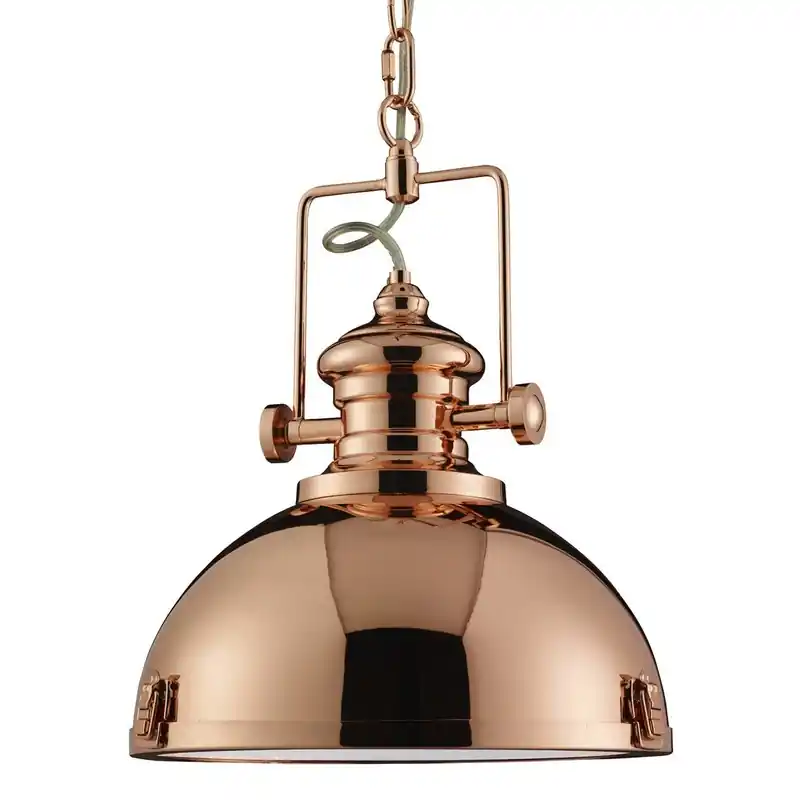 Alacsony ár Searchlight 2297CU Industrial pendants függőlámpa 1xE27