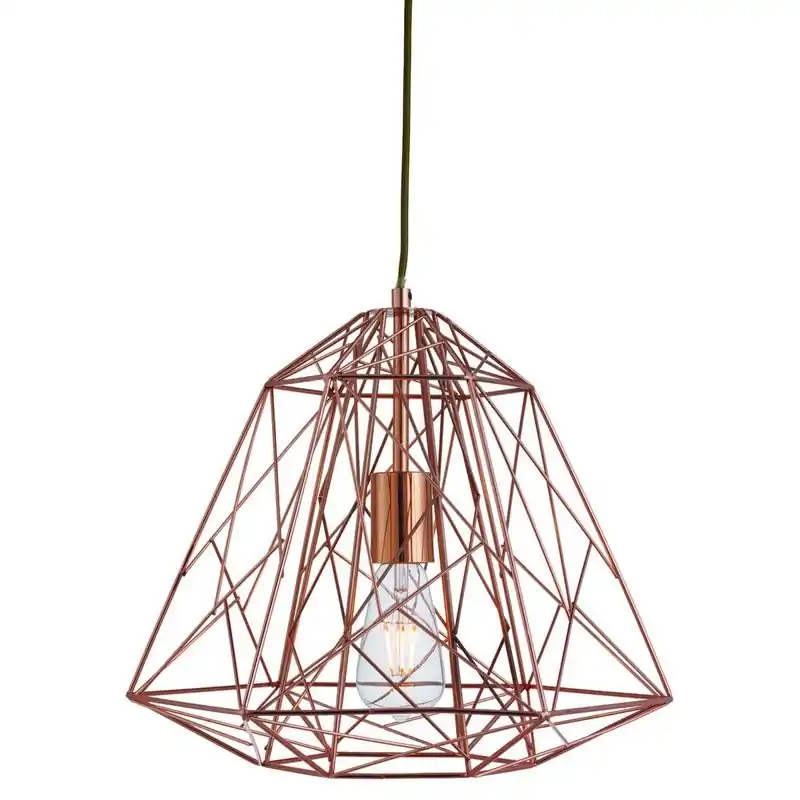 Végkiárusítás Searchlight 7271CU GEOMETRIC CAGE függőlámpa 1xE27