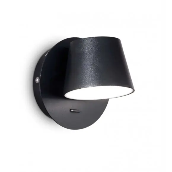 Szezonális akció Ideal Lux 167121 LED fali spotlámpa Gim Nero 1x60W 3000K - fekete