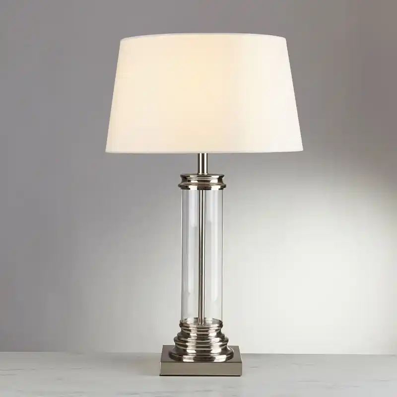 Exkluzív ajánlat Searchlight EU5141SS Pedestal asztali kislámpa E27 1x10W