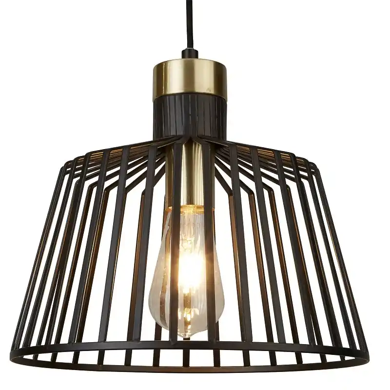 Vásárlói kedvenc Searchlight 9411BK BIRD CAGE függőlámpa E27 1x10W